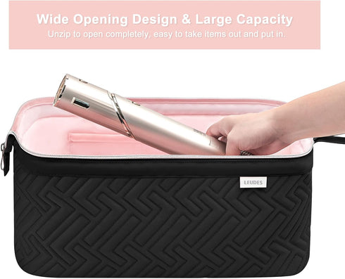 Leudes Hair Tools Travel Bag for Shark Flexstyle Carrying Case Portable Shark Hair Air Wrap Dryer Case Waterproof Dustproof Flat Curling Iron Trav...