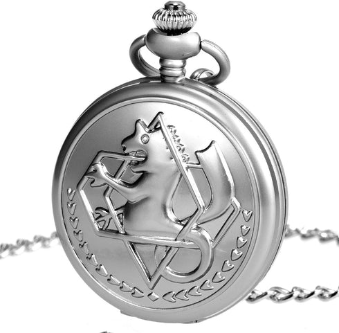 SIBOSUN Pocket Watch Chain Quartz Movement Arabic Numerals Half Hunter...