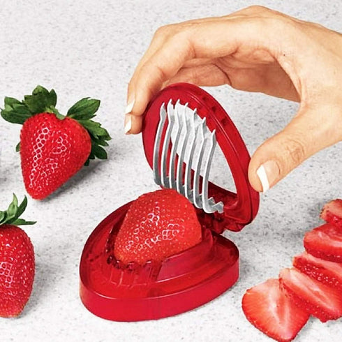 MSC International 87312 Joie Strawberry Hull and Slice, BPA free, FDA approved, 2-Piece Set, Red...