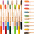 Bamboo Toothbrushes Hard Bristles for Adults 10 Pack, Wooden Toothbrush Family Set Natural Organic Tooth Brush (Multi-Color 20p)...