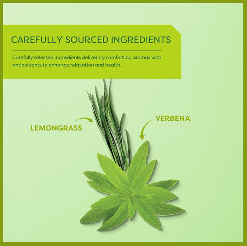 Wissotzky Lemongrass & Verbena Green Tea, 20 Tea Bags | Soothing Aroma | Antioxidant Rich | Refreshing Green Tea Bags...