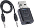QIANRENON Car Bluetooth 5.0 Receiver, USB/AUX Dual Interface Wireless Car Receiver for Music Streaming, Hands Free Calling and Home Amplifier with...