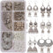 SUNNYCLUE 1 Box DIY 6 Pairs Vintage Ethnic Indian Dangle Earrings Making Kit Jhumka Jhumki Bollywood Gypsy Oxidized Chandelier Jewelry Craft Suppl...