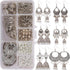 SUNNYCLUE 1 Box DIY 6 Pairs Vintage Ethnic Indian Dangle Earrings Making Kit Jhumka Jhumki Bollywood Gypsy Oxidized Chandelier Jewelry Craft Suppl...
