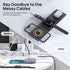 Wireless Charger Travel Charging Station, Compatible with Apple Magsafe iphone15/14/13 Pro/12 Pro Max, iWatch Series/AirPods Pro (with Adapter) fo...