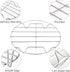 TamBee 8 Inch Cooking Rack Round 304 Stainless Steel Baking and Cooling Steaming Rack w Stand Cookware Fit for Air Fryer Pressure Cooker Canning S...