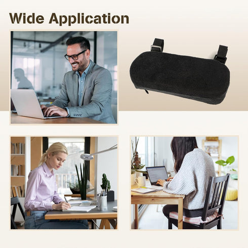 Memory Foam Chair Armrest Pads, 1 Pair Office Chair Arm Pads, Gaming Chair Arm Rest Pillows, Desk Chair Elbow Support Cushions for Offices, Study ...