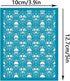 OLYCRAFT 4x5 Inch Skull Clay Stencils Skeleton Non-Adhesive Silk Screen Stencil Skull and Bones Clay Silk Screen Reusable Mesh Transfer for Polyme...