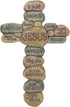 Dicksons Names of Jesus Christ Pebble 10 Inch Resin Decorative Hanging Wall Cross...