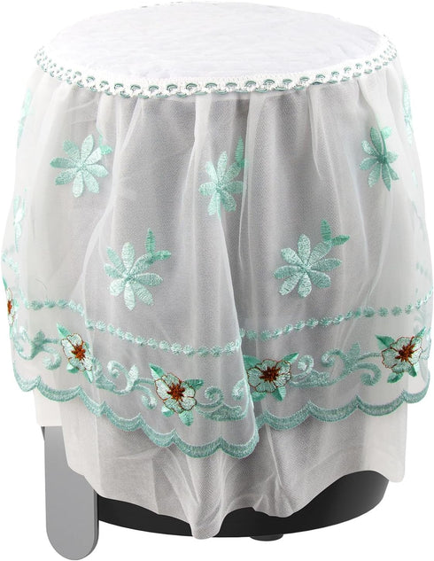 Printed Lace Small Appliances Dust Cover Compatible with Air fryer, Rice Cooker, Ice Maker, Juicer, Soy Milk Maker and Most Round Kitchenware, 11....