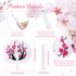 Blulu 20 Pcs Chinese Japanese Cherry Blossom Hand Fans handheld Paper Folding Fans for Wedding, Cherry Blossom Decor Japanese Room Decor, Birthday...