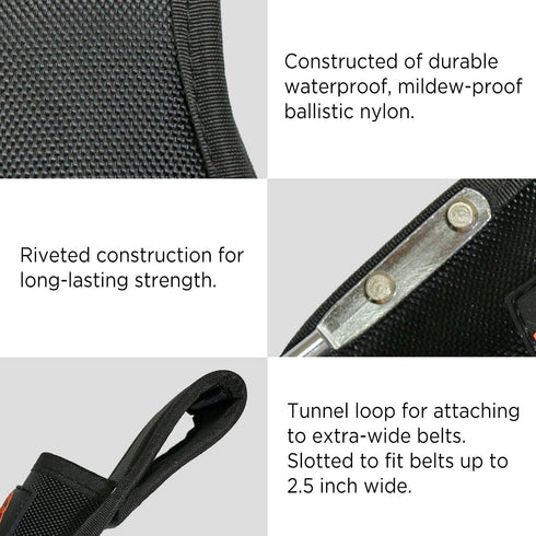 Wolf Hammer & Pliers Holster, Made with Ballistic Nylon & Heavy-Duty Steel, Utility Pouch & Tool Holder, Attaches to Tool Belt, 3’’ Work Tool Belt...