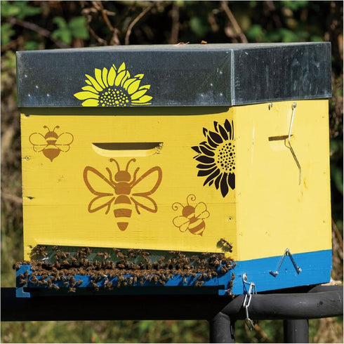 15 Pcs Sunflower Bee Stencils Butterfly Dragonfly Birds Stencil Spring Nature Templates DIY Craft Stencils for Painting on Wood Wall Canvas Rock C...