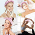 Skincare Spa Headband, Skincare Sponge Headbands for Washing Face, Puffy Make up Headbands with Fluffy Wristbands Set for Women Girls, Soft Terry ...