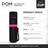 POM Pepper Spray Flip Top Pocket Clip - Maximum Strength OC Spray for Self Defense - Tactical Compact & Safe Design - 25 Bursts & 10 ft Range - Po...
