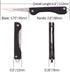 Samior S12 Mini SlipJoint Scalpel Folding Pocket Knife with 10pcs #11 Replaceable Blade, Black G10 Handle Utility EDC Keychain Knife for Box Cutti...