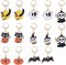 BEEFLYING 14pcs Halloween Alloy Enamel Crochet Stitch Marker Removable Leverback Clasps for Knitting Weaving Sewing Accessories Quilting Handmade ...