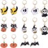 BEEFLYING 14pcs Halloween Alloy Enamel Crochet Stitch Marker Removable Leverback Clasps for Knitting Weaving Sewing Accessories Quilting Handmade ...