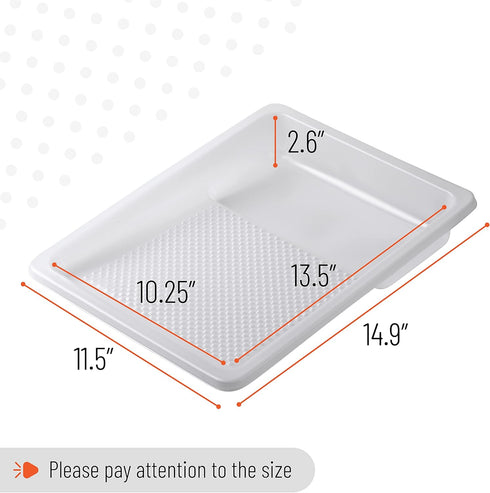 Bates- Paint Tray Liner, 9 Inch, 10 Pack, Paint Roller Tray, Disposable Plastic Paint Trays, Paint Pans Trays, Paint Supplies for House Painting, ...