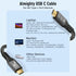 CABLEDECONN USB C 3.2 Gen-2 240W Straight Extension Cable 2m 6.6ft Data Transfer 20Gbps 48V/5A Charging Cable Type-C 4K Video Output Compatible wi...