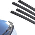4 PCS Car Wiper Blade Replacement Strip, 28" 45-degree Wiping Angle Boneless Structure Windshield Cleaning Wiper Rubber Strip, Modification Access...