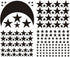 Moon and Stars Wall Decal Vinyl Sticker for Kids Boy Girls Baby Room Decoration Good Night Nursery Wall Decor Home House Bedroom Design YMX16 (Bla...