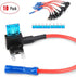 Nilight - 50034R 10 Pack 12V Car Add-A-Circuit Fuse Tap Adapter Mini Atm Apm Blade Fuse Holder with 120 PCS Mini Blade Fuse Assortment Kit (5, 7.5...