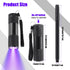 10 Pcs UV Blacklight Flashlight Set 5 Invisible Ink Pen 5 Mini UV LED Flashlight, Spy Pen Disappearing Ink Marker with Black Light for Kids Secret...