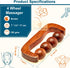 Hathkaam Wooden Massage Roller, 7" Rosewood Unisex Handheld Massager Roller for Full Body Pain Relief, Back, Neck & Shoulder, Pain Acupressure Dee...