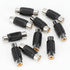 RCA Female to Female Coupler, 3 Pack Audio Video RCA Adapter Connector Gold Plated RCA Jack to Jack Converter RCA Cables Extender for Speaker, Amp...