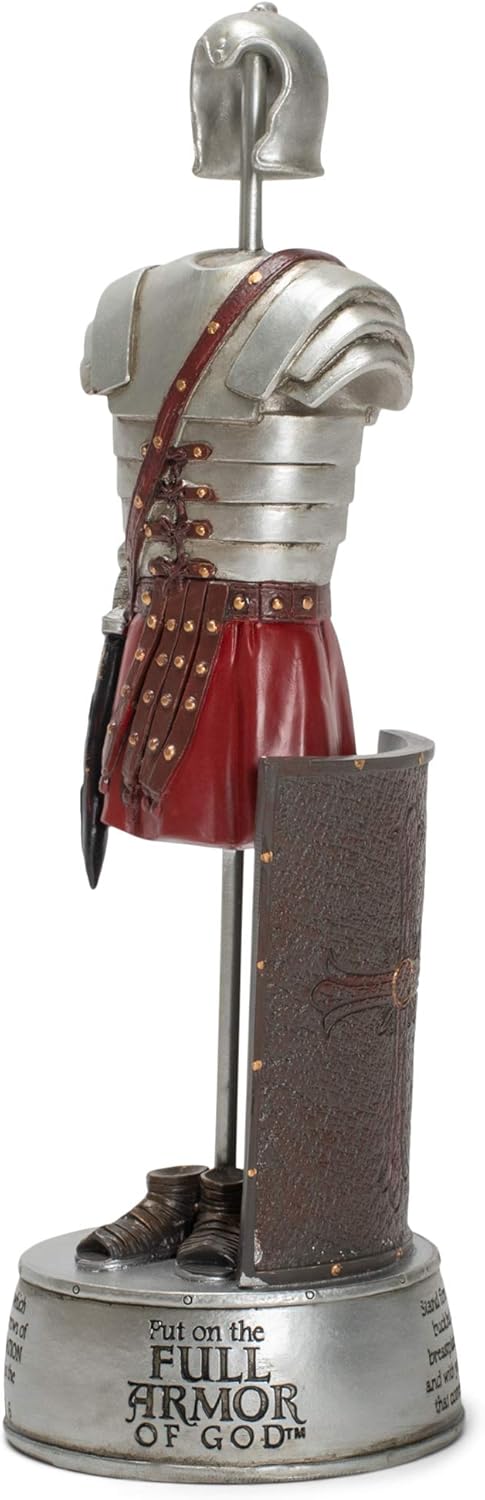 Dicksons Full Armor of God Soldier Ephesians 6 Scripture 9.5 Inch Resin Stone Tabletop Figurine...
