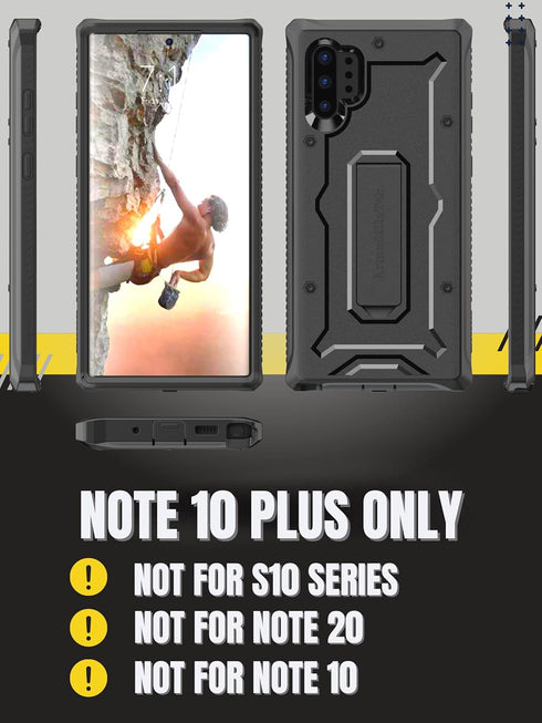 ArmadilloTek Vanguard Designed for Samsung Galaxy Note 10+Plus Case (2019 Release) Military Grade Full-Body Rugged with Kickstand Without Built-in...