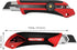 HAUTMEC 25mm Extra Heavy-Duty Utility Knife, Multi-Purpose Snap-off Box Cutter, Ratchet-lock Mechanism, Reinforced Fiberglass Handle HT0250-KN...