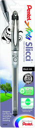 Pentel Arts Slicci 0.25 mm Extra Fine Gel Pen, Black Ink, 1 Pack (BG202BPA)...
