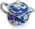 Yxhupot Teapot 15oz Blue White Porcelain China Stainless Steel Infuser Dragon and Phoenix (cihu long)...