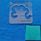 Free Motion Quilting Template Q5-03 for Houshold Sewing Machines Rulers...