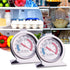 Refrigerator Freezer Large Dial Thermometer -20/80 °F Aulufft 4 pcs Classic Series Fridge Freezer Alarm Thermometer Internal Temperature Gauge for...