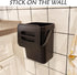 Kitchen Compost Bin for Countertop, Hanging Small Trash Can with Lid Under Sink for Kitchen Bathroom, Mountable Compost Bucket, Black...