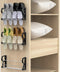 Wall Mounted Shoes Rack 3Pack/Can Store 6Pairs Sneakers and 6Pairs Slide Sandal,with Sticky Hanging Mounts, Shoes Holder Storage Organizer Shelf,D...