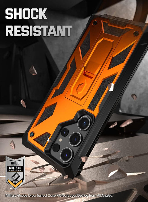 Poetic Spartan Case for Samsung Galaxy S23 Ultra 5G 6.8 inch, Built-in Screen Protector Work with Fingerprint ID, Full Body Rugged Shockproof Prot...