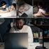 LED Desk Lamp with Touch Control, Reading Lamp No Flicker, 3 Color Modes, Foldable Table Lamp, Eye Caring Reading Light for Office, Home, Dormitor...