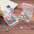 BENECREAT 10 Pack 3.74x3.74x1.18" Square Clear Plastic Bead Storage Containers Box Case with lid for Crafts, Beads, Coins, Jewelry and Watch Findi...