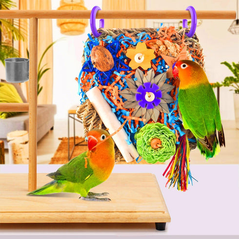 KATUMO Bird Toys, Parakeet Toys Cockatiel Foraging Toys Conure Shredder Toys for Parakeet Cockatiel Conure Lovebird Budgie Bird Cage Toys...