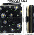 Cute Wallet Women Black Small Wallets Coin Purse Minimalist Flower Design Women's Travel Wallets Leather Credit Card Holder with ID Window Kawaii ...