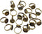 Honbay 20PCS 12mm Adjustable Finger Ring Blank Bases Round Finger Ring Trays (Bronze)...