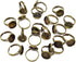 Honbay 20PCS 12mm Adjustable Finger Ring Blank Bases Round Finger Ring Trays (Bronze)...