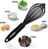 Whisk,Silicone Whisks for Cooking non Scratch Protect your ceramics from sticking to pots and pans.7+9+11in wisk.Perfect for Blending, Whisking, B...
