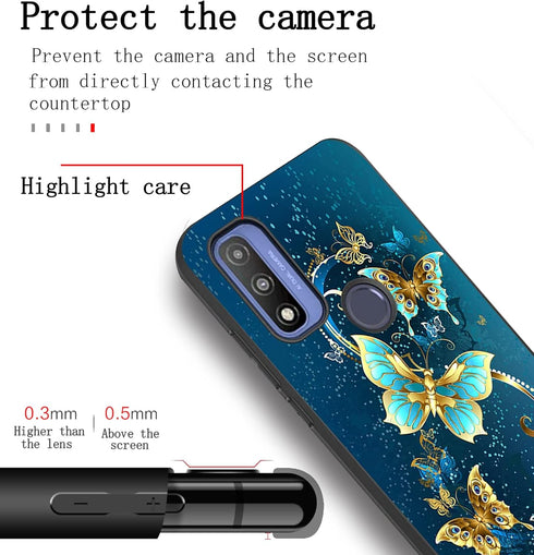 for Moto G Play 2023 Case, Moto G Pure Case, TPU Slim Silicone Rubber Flexibility Soft Protective Cover Protector Phone Case for Motorola Moto G P...