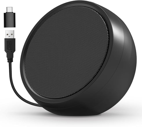 USB Computer Speaker for Laptop, PC, External Speakers for Desktop Computer, Crystal Clear Sound, Rich Bass, Loud Volume, Direct Control, Plug-N-P...