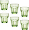 Bormioli Rocco Rock Bar 9.25 oz. Rocks Stackable Tempered Beverage Glasses for Cold Drinks, Water, and Cocktails, Set of 6, Mint Green...